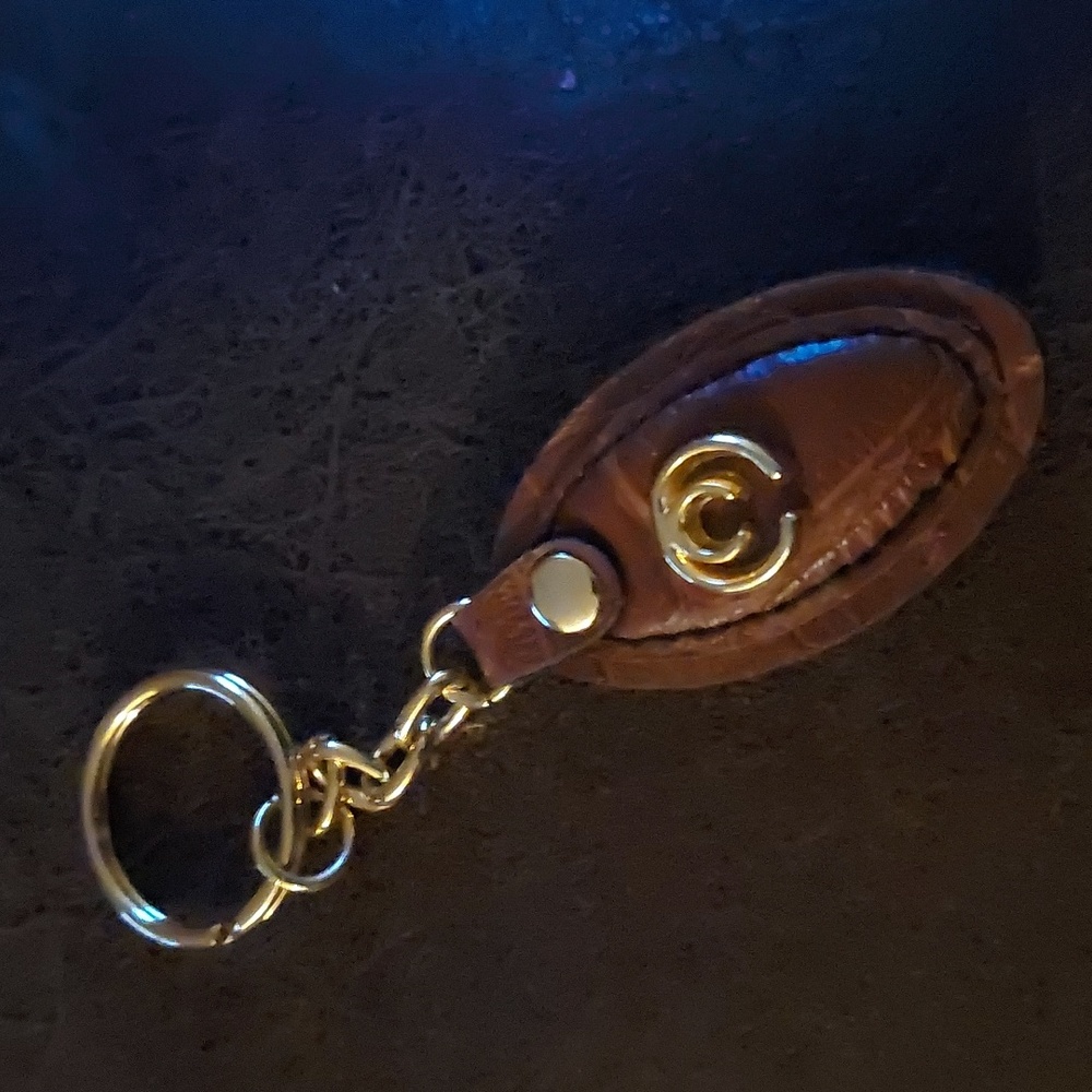 1$ add on 🌟 Cornell leather keychain